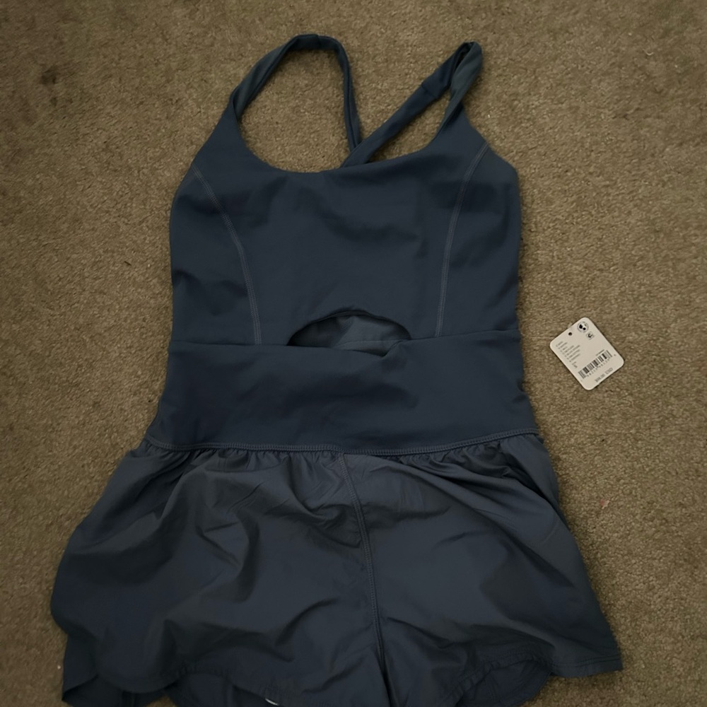 Free People Steel Blue Activewear
